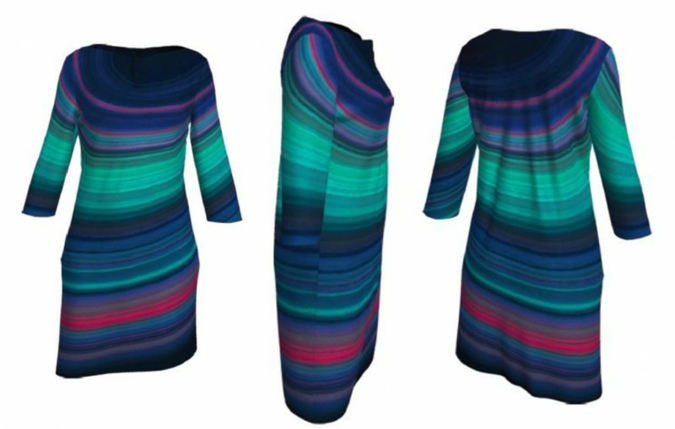 Virtual 3D-modell of a dress from different angles Photo: DITF-MR