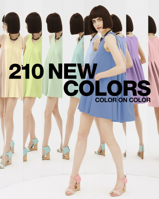 Die neuen Farben von Pantone. Papierartige Pastelltöne vermischt mit weicheren Tönen
Photo: Pantone