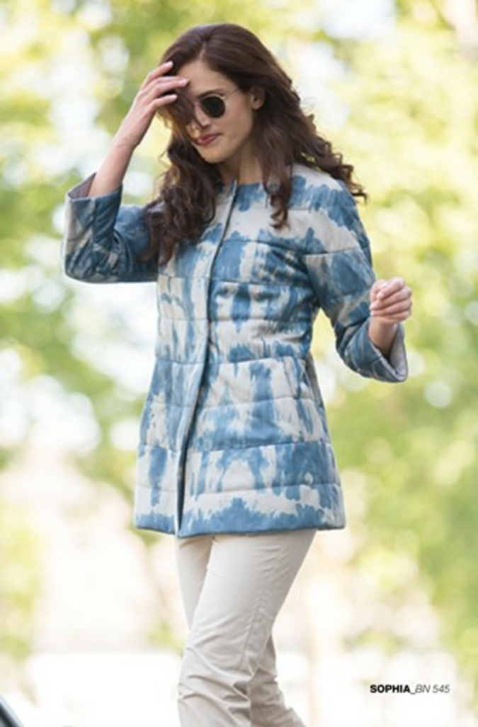 Modell Sophia (Kollektion FS 2016), Qualität BN (Batik-Nappa = Lammnappa in Batik-Optik), gesteppt Photo: Werner Christ