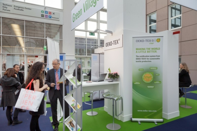 The Green Village at Heimtextil provides information about possibilities in sustainable production Photo: Messe Frankfurt Exhibition GmbH