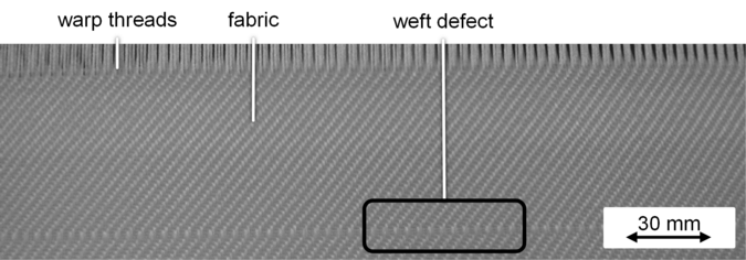 Figure 2: Weft defect