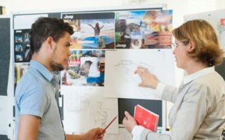 Im Reutlinger Studiengang Transportation Interior Design gestalten Studenten die Innenräume von Pkws, Bussen oder Flugzeugen Photos: Hochschule Re...