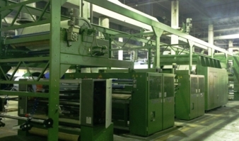 Brückner double Sanfor machine at Klopman International Srl Photo: Brückner