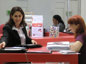 View at the Gunold booth, Texprocess 2013 Photo: Gunold