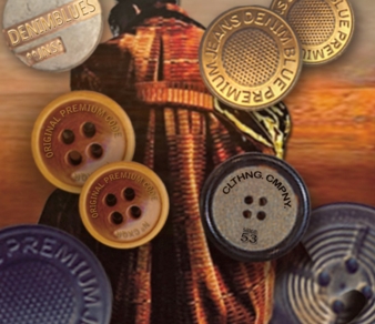 Mit verschiedensten Metalloptiken wie Altmessing und Vintage-Kupfer passt Bodo Jagdberg die Knöpfe den winterlichen Stoffen an Photo: Bodo Jagdberg