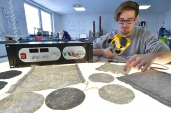 Heatable nonwovens Photos: Norafin