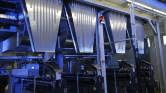 The live demonstration of the VarioFil R+ also included the special WINGS winding technology from Oerlikon Barmag