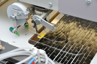 Stickmaschine zur Applikation der optischen Fasern Photo: STFI