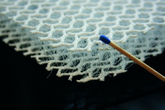 Laser cutting of spacer fabrics up to a thickness of 30 mm Photos: Eurolaser