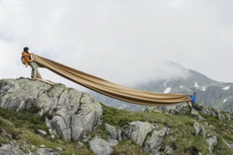 Markus and Daniel Freitag on the hunt for materials for their new F-abric collection Photo: Freitag