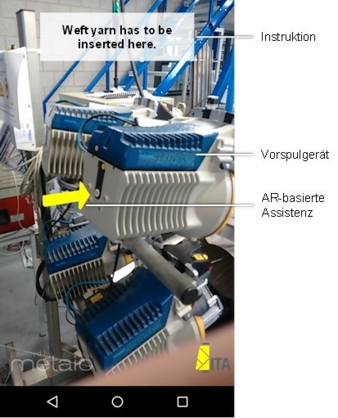 AR-basierte Assistenz bei Schussbruch vor Vorspulgerät